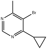 5-Bromo-4-cyclopropyl-6-methylpyrimidine Struktur