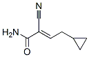 2-Butenamide,  2-cyano-4-cyclopropyl- Struktur