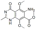 7-Quinazolinecarboxylic  acid,  6-amino-1,4-dihydro-5,8-dimethoxy-2-methyl-4-oxo-,  methyl  ester  (9CI) Struktur