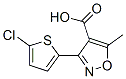 3-(5-chloro-2-thienyl)-5-methylisoxazole-4-carboxylic acid Struktur