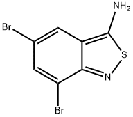 3-Amino-5,7-dibromo-2,1-benzisothiazole Struktur