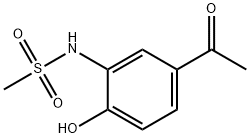 N-(5-ACETYL-2-HYDROXY-PHENYL)-METHANESULFONAMIDE
 Struktur