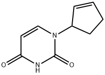 1-(2-CYCLOPENTEN-1-YL)-2,4(1H,3H)-PYRIMIDINEDIONE Struktur