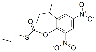 Thiocarbonic acid O-(2-sec-butyl-4,6-dinitrophenyl)S-propyl ester Struktur