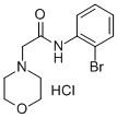 N-(2-Bromophenyl)-4-morpholineacetamide monohydrochloride Struktur