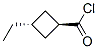 Cyclobutanecarbonyl chloride, 3-ethyl-, trans- (9CI) Struktur