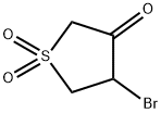 4-Bromo-1,1-dioxo-tetrahydrothiophen-3-one Struktur