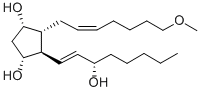 1-METHOXY-9ALPHA, 11ALPHA, 15S-TRIHYDROXYPROSTA-5Z, 13E-DIENE Struktur