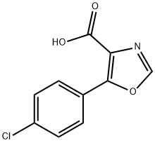 5-(4-Chlorophenyl)oxazole-4-carboxylic acid Struktur