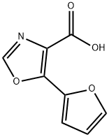 4-Oxazolecarboxylic acid, 5-(2-furanyl)- Struktur