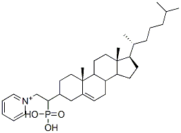 cholesterylphosphorylethylpyridinium Struktur