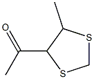 Ethanone, 1-(5-methyl-1,3-dithiolan-4-yl)- (9CI) Struktur