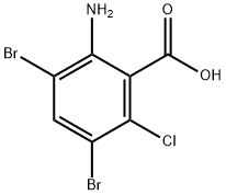 2-AMINO-3,5-DIBROMO-6-CHLOROBENZOIC ACID price.