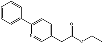 3-Pyridineacetic acid, 6-phenyl-, ethyl ester Struktur