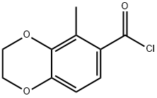 1,4-Benzodioxin-6-carbonyl chloride, 2,3-dihydro-5-methyl- (9CI) Struktur