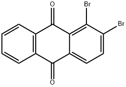 1,2-Dibromo-9,10-anthraquinone Struktur