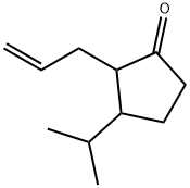 Cyclopentanone, 3-(1-methylethyl)-2-(2-propenyl)- (9CI) Struktur