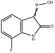 7-FLUORO-3-(HYDROXYIMINO)INDOLIN-2-ONE Struktur