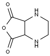 Furo[3,4-b]pyrazine-5,7-dione,  hexahydro- Struktur