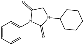 1-Cyclohexyl-3-phenylhydantoin Struktur