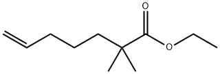 2,2-dimethyl-hept-6-enoic acid ethyl ester Struktur