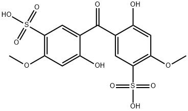 2,2'-Dihydroxy-4,4'-dimethoxybenzophenone-5,5'-disulfonic acid Struktur