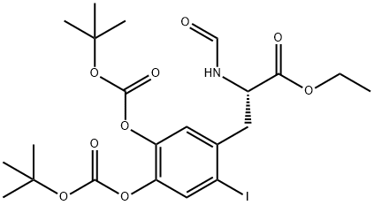 DIBOC-IODO-L-DOPA Struktur