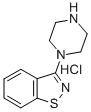 3-Piperazinobenzisothiazole hydrochloride Structure