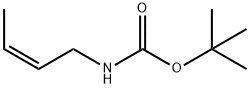 Carbamic acid, 2-butenyl-, 1,1-dimethylethyl ester, (Z)- (9CI) Struktur