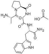 ALA-PRO-GLY-TRP-NH2 ACETATE SALT Struktur