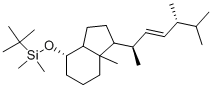 tert-Butyl-dimethyl-[7a-methyl-1-(1,4,5-trimethyl-hex-2-enyl)-octahydro-inden-4-yloxy]-silane Struktur