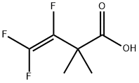 3,4,4-trifluoro-2,2-dimethyl-but-3-enoic acid Struktur