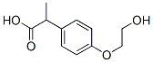 2-(4-hydroxyethoxyphenyl)propionic acid Struktur