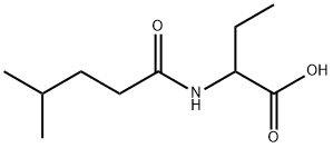 Butanoic  acid,  2-[(4-methyl-1-oxopentyl)amino]- Struktur