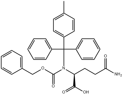 Z-GLN(MTT)-OH Struktur