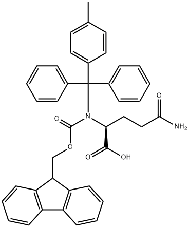 FMOC-GLN(MTT)-OH Struktur