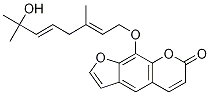 8-(7-Hydroxy-3,7-diMethyl-2,5-octadienyloxy)psoralen Struktur