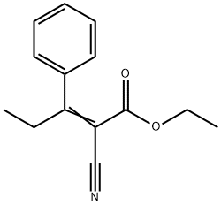 ethyl (Z)-2-cyano-3-phenyl-pent-2-enoate Struktur