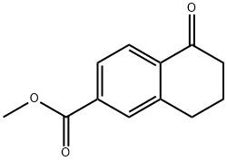 Methyl 5-oxo-5,6,7,8-tetrahydronaphthalene-2-carboxylate Struktur