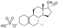 (3α,7α,17α)-7-Methyl-19-norpregn-5(10)-en-20-yne-3,17-diol 3-(Hydrogen Sulfate) Struktur