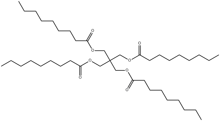 2,2-bis[[(1-oxononyl)oxy]methyl]propane-1,3-diyl dinonan-1-oate Struktur