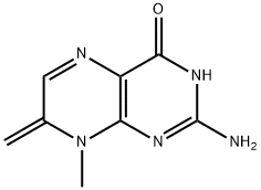 4(1H)-Pteridinone,2-amino-7,8-dihydro-8-methyl-7-methylene-(9CI) Struktur