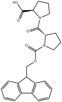 1-[1-[(9H-Fluoren-9-ylmethoxy)carbonyl]-L-prolyl]-D-proline Struktur