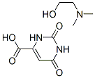 1,2,3,6-tetrahydro-2,6-dioxopyrimidine-4-carboxylic acid, compound with 2-(dimethylamino)ethanol (1:1) Struktur