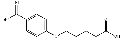 5-(4'-AMidinophenoxy)pentanoic Acid Structure