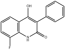 8-Fluoro-4-hydroxy-3-phenyl-2(1H)-quinolinone Struktur