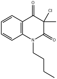 1-BUTYL-3-CHLORO-3-METHYL-1,2,3,4-TETRAHYDROQUINOLINE-2,4-DIONE Struktur