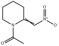 Piperidine,  1-acetyl-2-(nitromethylene)-  (9CI) Struktur