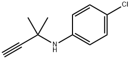 4-Chloro-N-(1,1-dimethyl-2-propynyl)aniline Struktur