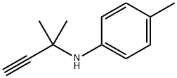 N-(1,1-Dimethyl-2-propynyl)-p-toluidine Struktur